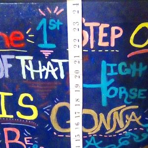 21"X12" hand painting on canvas by a local artist